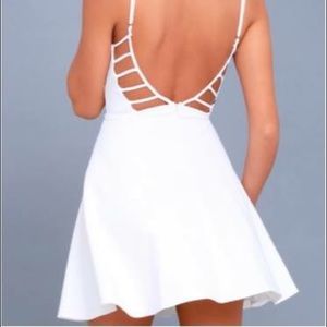 Lulus Generosity White Skater Dress